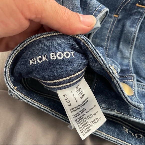 American Eagle Kick Boot Stretch Bootcut Y2k Light Wash Jeans Size 2 Short - Picture 4 of 6
